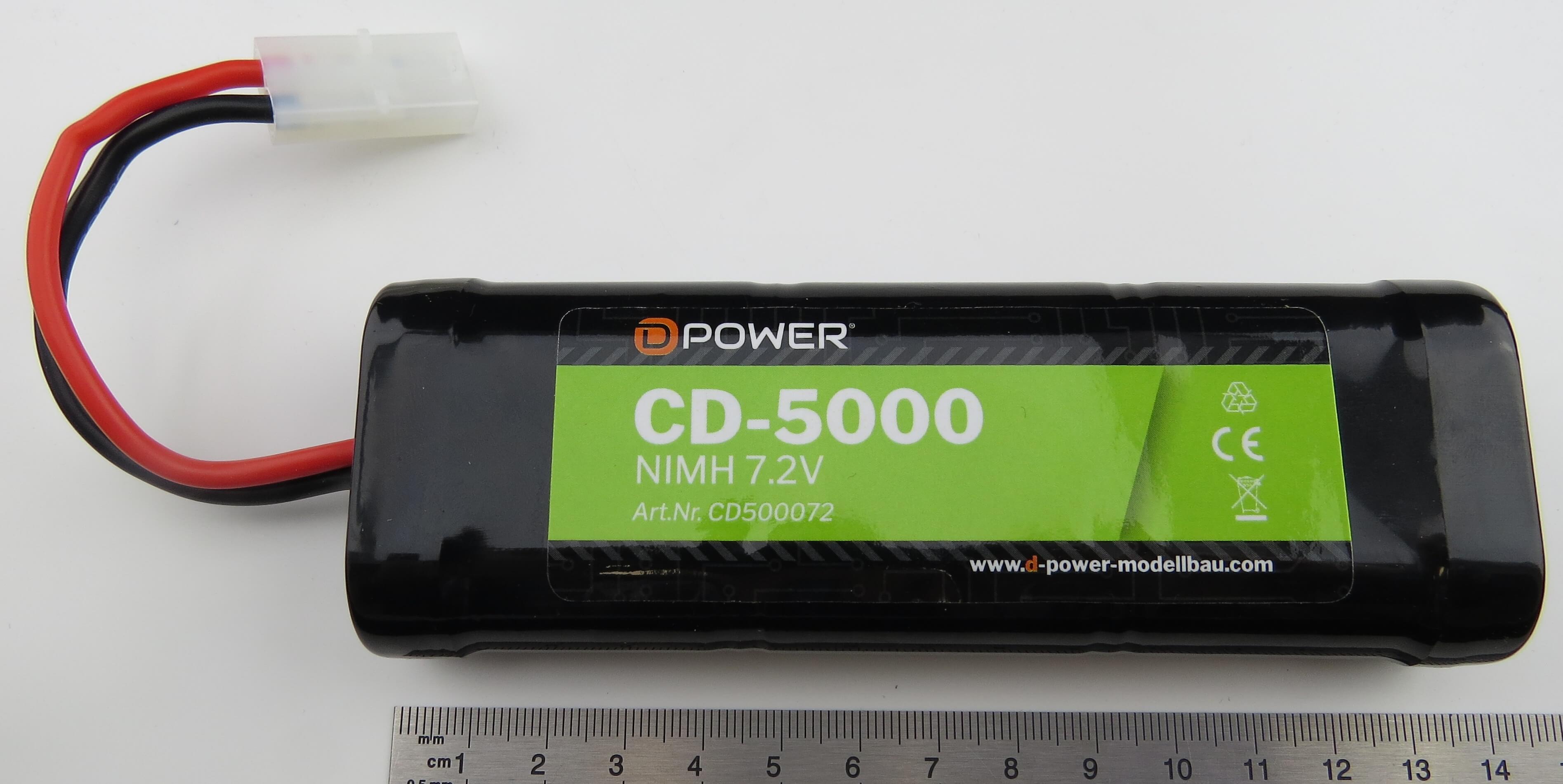 1x Racing-Akku-Pack mit SUB-C-Zellen,    7,2V 6 Zellen, 5000mAh