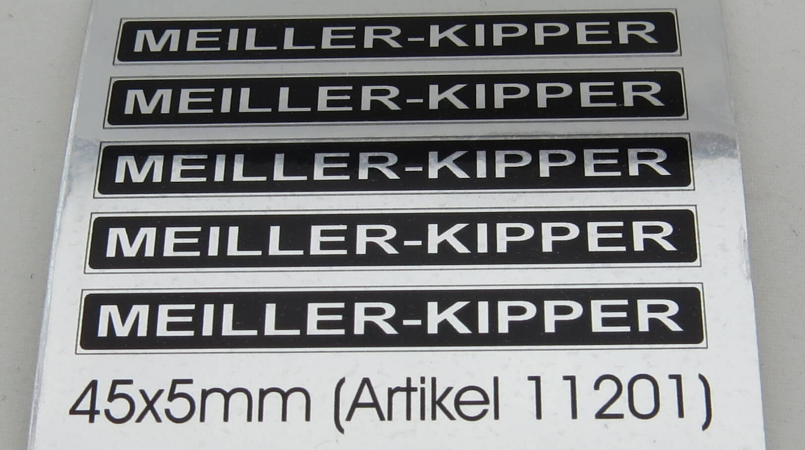 Gedrucktes Foliendecal (Chrom-Folie) Motiv gemäß nachstehend