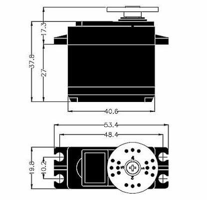 Servo HS-5625MG (Hitec). Leistungs- starkes Digital-Servo