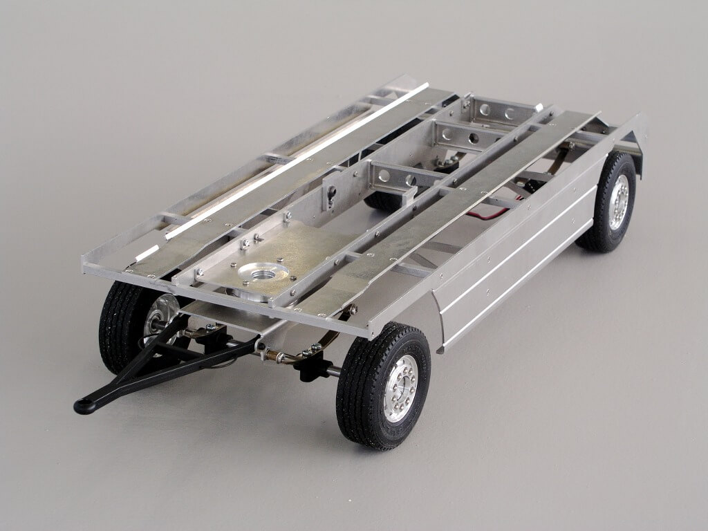 Abrollanhänger-Bausatz, Tamiya-Maßstab, mit Bremse          