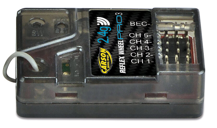 2,4GHz-Empfänger mit 5 Kanälen. Für CARSON Reflex Pro 14    