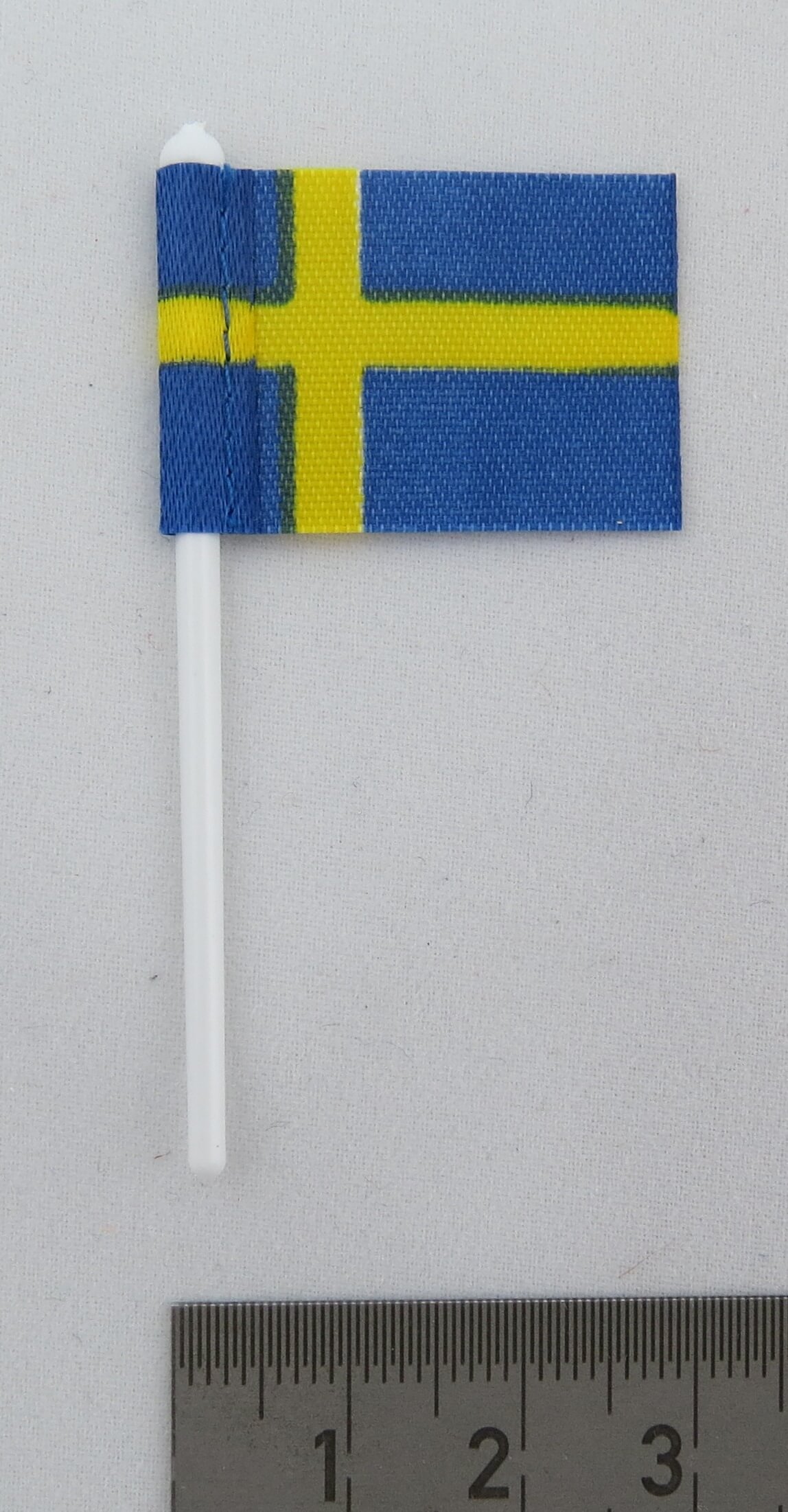 1x Landesflagge SCHWEDEN, aus Stoff, mit Flaggenstock       