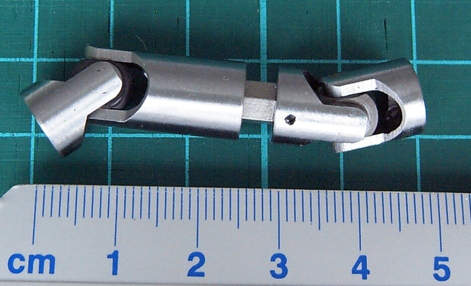 Doppel-Kardangelenk 10mm Durchmesser, Gesamtlänge
