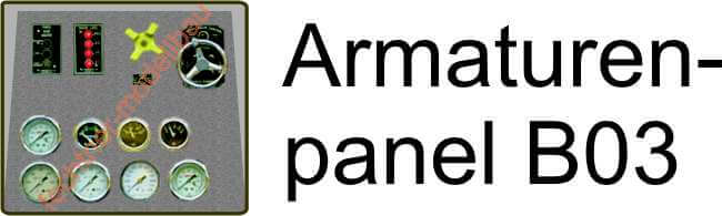 Decal/Aufkleber "Armaturenpanel" B03                        