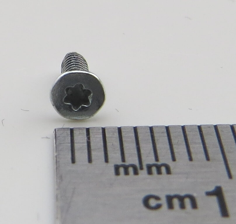 Senkkopfschrauben mit TORX-Sechskant  DIN 7991, Stahl vzkt