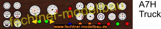 Decal/Aufkleber "Armaturenbrett" A7H für Truck allgemein,   