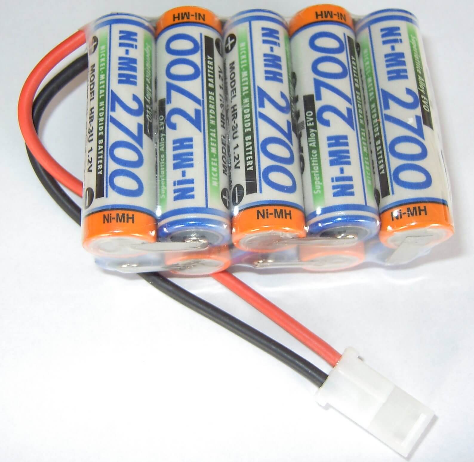Akku-Pack mit 10x SANYO-Zellen,12V F5x2  10 Zellen, 2700mA  
