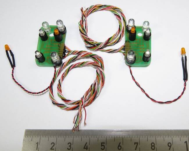 1 Satz Scheinwerferplatinen 7,2V für MANs von Tamiya        