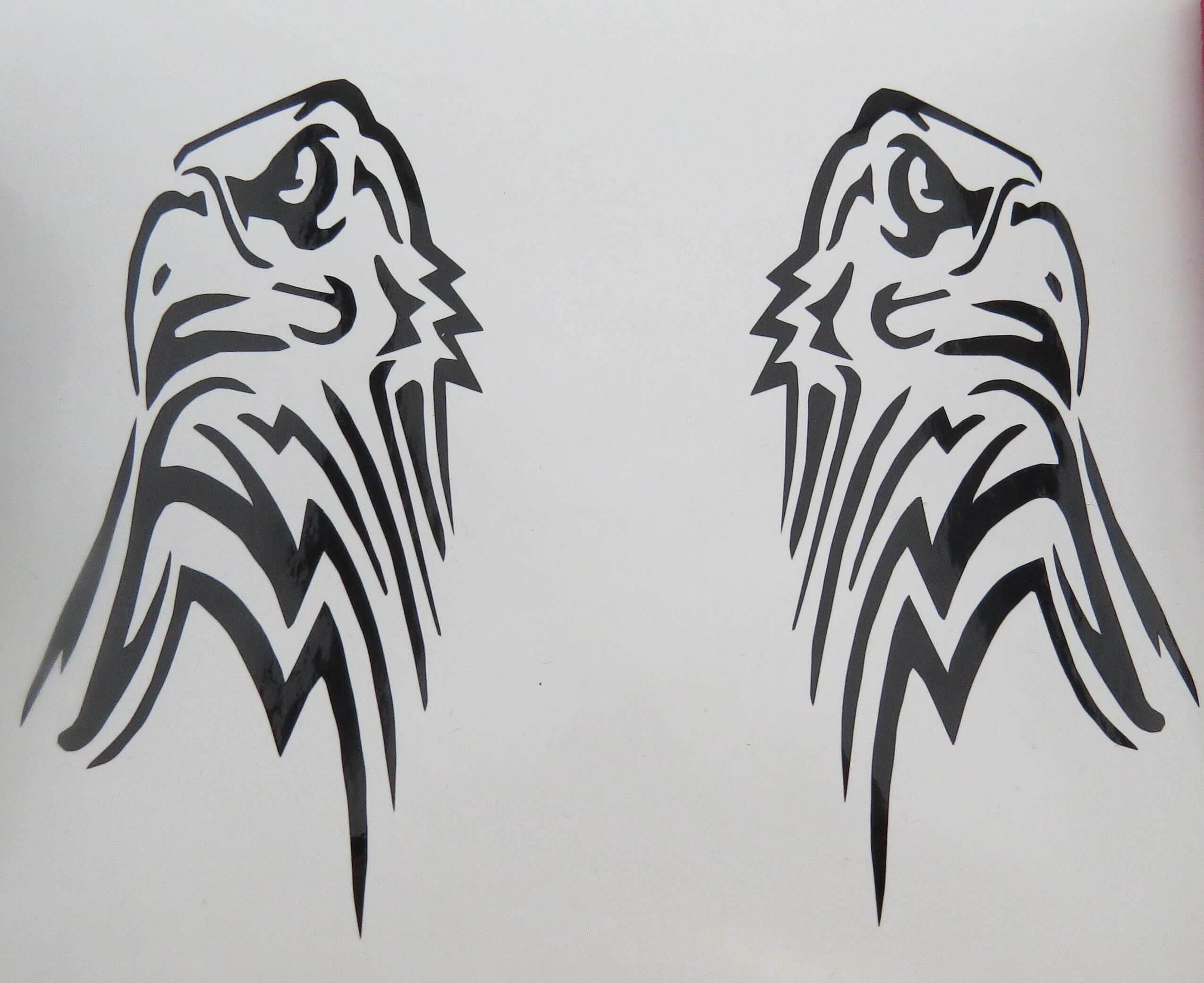 Folienschnitt 1-farbig BÖSER GREIF links/rechts bis 133mm