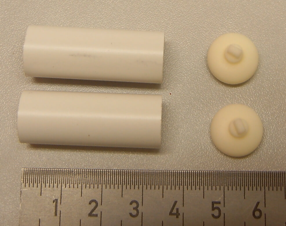 Feuerlöscher (1:WDC), 2 Stück, Kunststoff, unlackiert,      