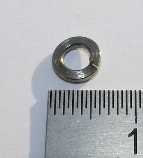 25 Federscheiben für M3 Niro, A2 Edelstahl                  