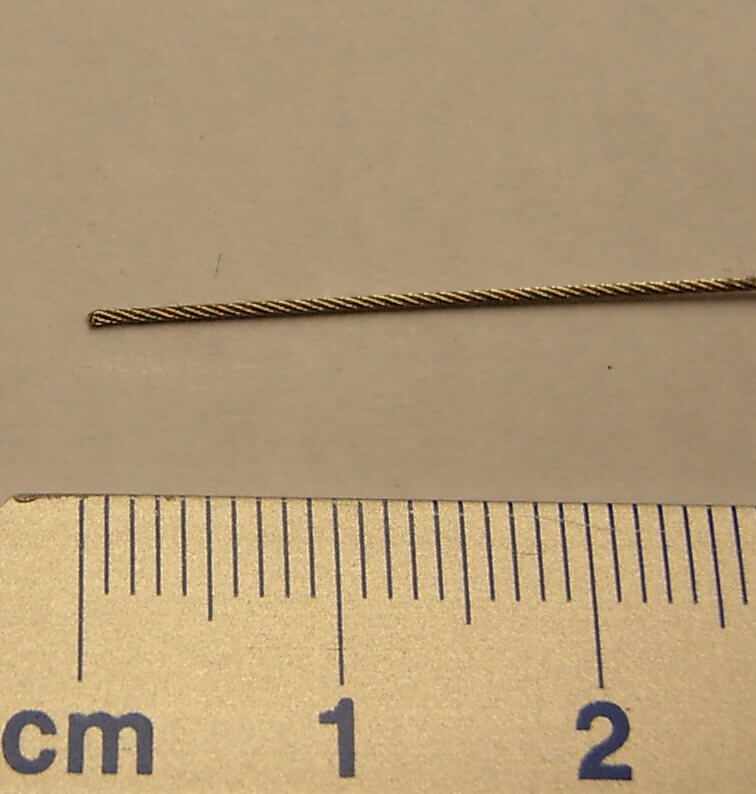 Zugseil 0,54mm Edelstahl -1.4401 flexible Ausführung,       