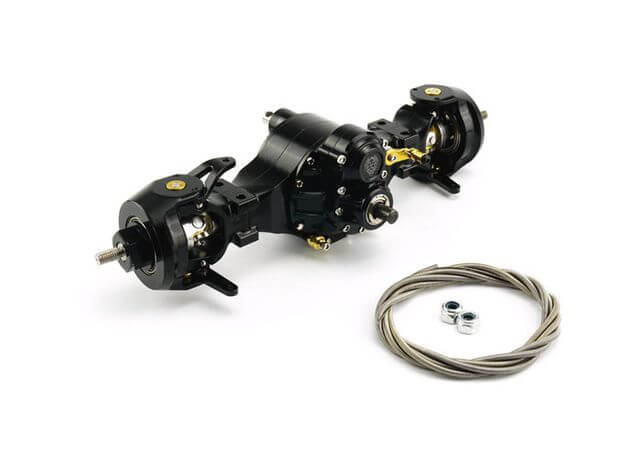 1:14 Differenzialachse V2 vorne sperrbar mit Durchtrieb Alu 