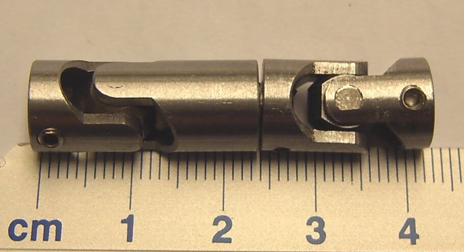 Doppel-Kardangelenk 10mm Durchmesser, Gesamtlänge