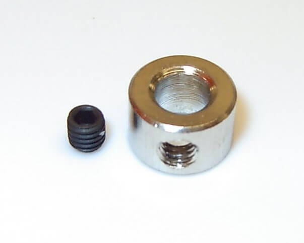 Stellring 2mm  2,2x7x5mm vernickelt mit  Stiftschraube      
