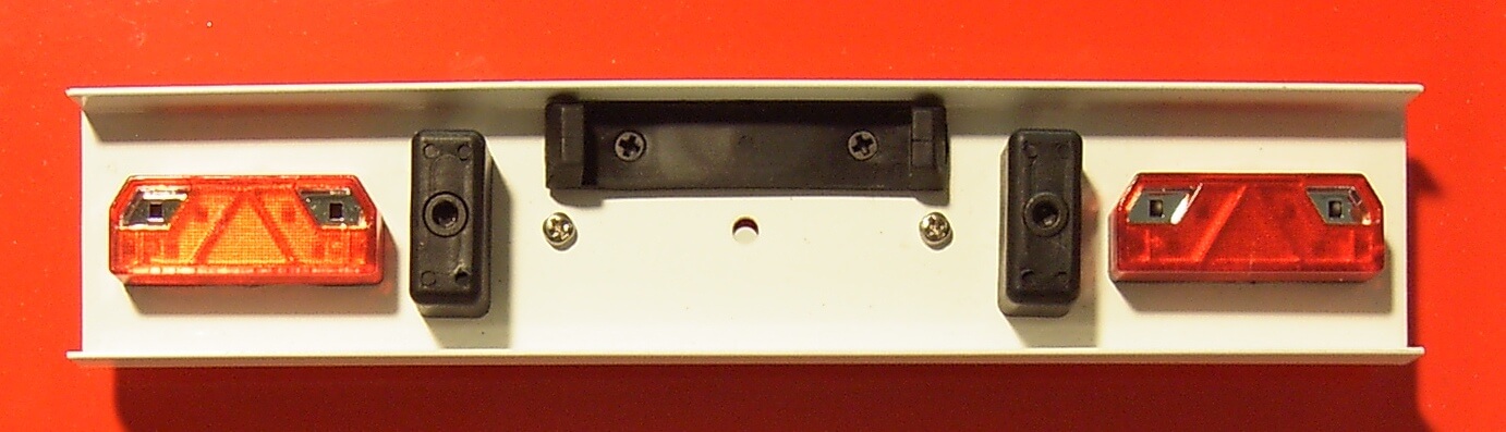 Komplett-Stoßstange 160mm mit 7-Kammer-  Rückleuchten