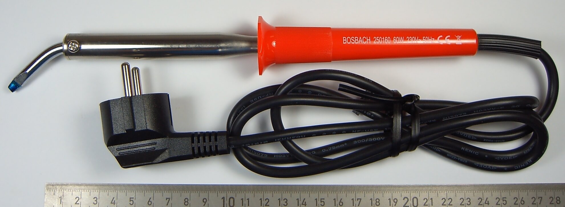 1 Lötkolben 60W für Löt-Arbeiten. Spannung 220V. Anheizzeit 