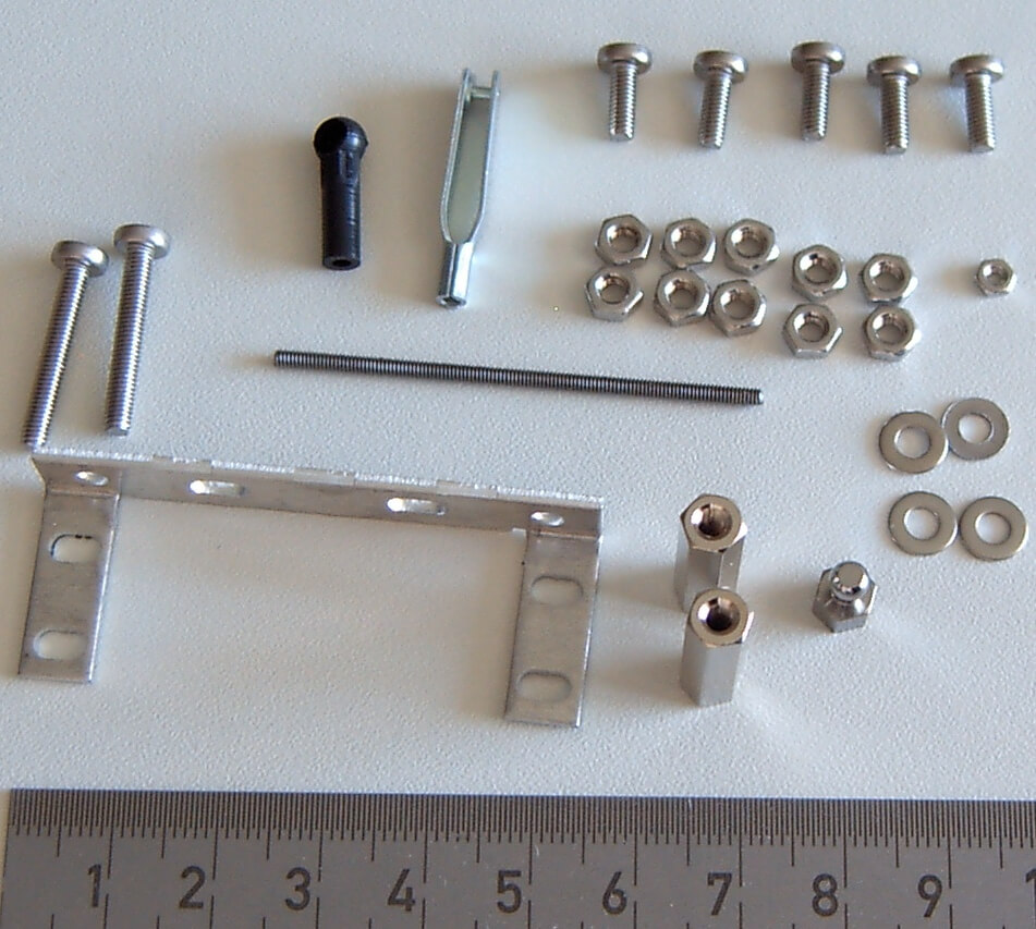 Servo-Einbausatz für Lenkservo (163)                        