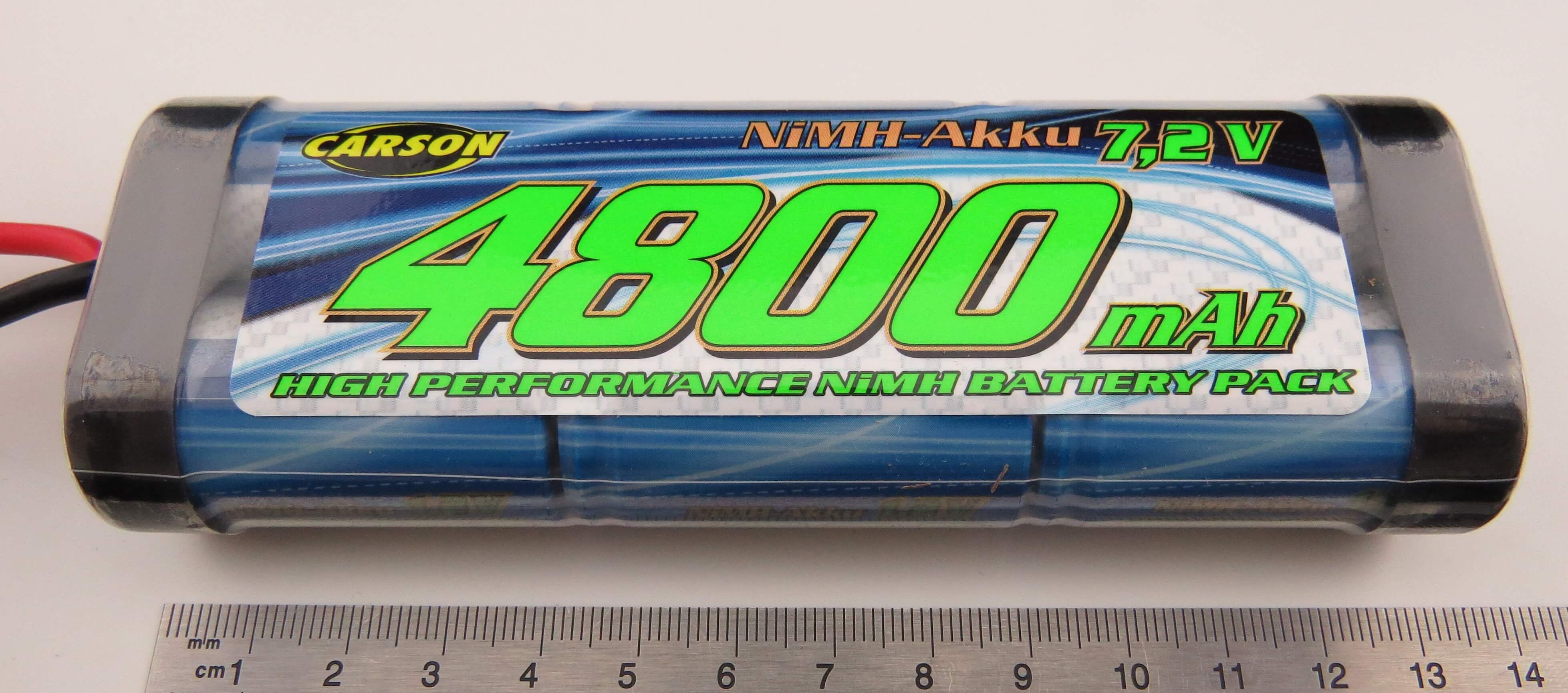 Racing-Akku-Pack mit SUB-C-Zellen, 7,2V 6 Zellen, 4800 mAh  