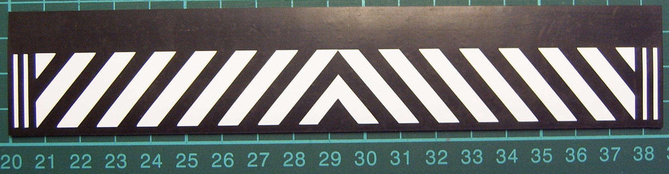 1 Schmutzfänger Nr.1 ca. 185x35x1mm mit  geplottetem Text   