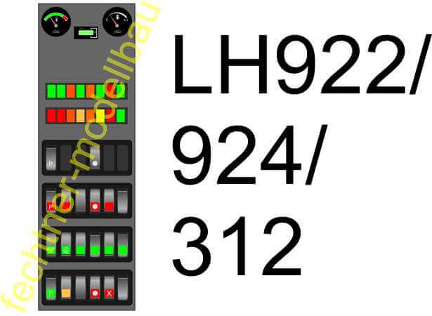 Decal/Aufkleber "Armaturenbrett" C02 für Bagger             