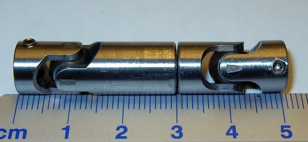 Doppel-Kardangelenk 10mm Durchmesser, Gesamtlänge
