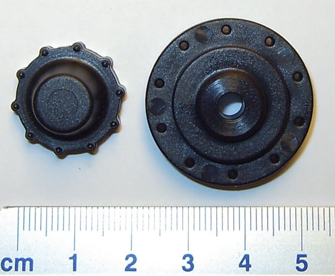 1 Nabe Antriebsachse V1, Kunststoff mit  Innensechskant     
