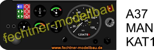 Decal/Aufkleber "Armaturenbrett" MAN/KAT 1-teiliges Decal:  