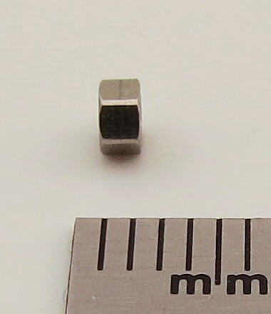 6-Kant-Modellmutter M2,0 VA (Edelstahl)  25 Stück SW 3,0mm  