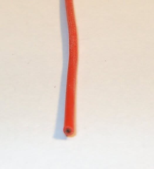m Silikon-Litze, 0,50 qmm, rot, extrem   geschmeidig. 270 x 