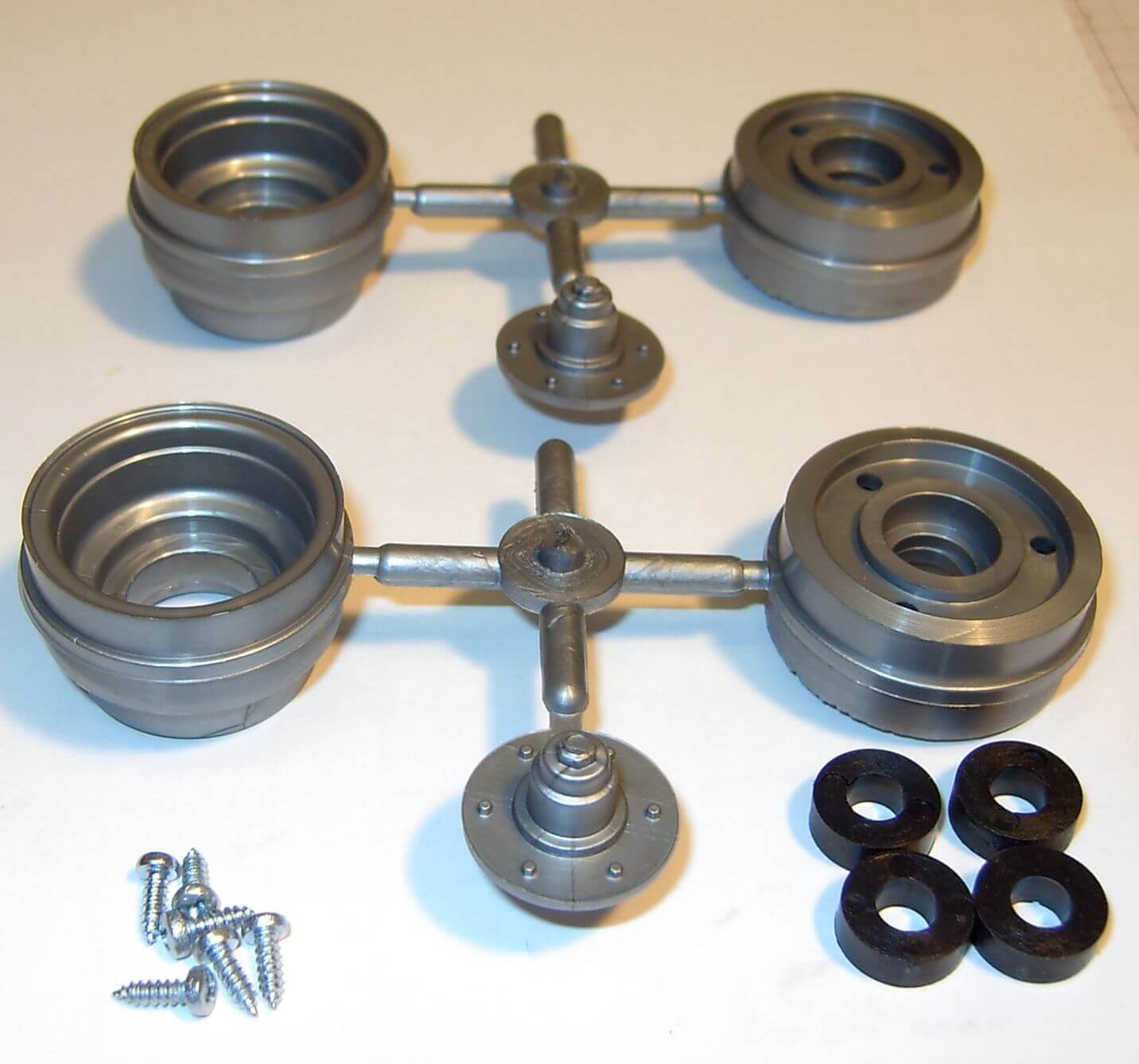 Kunststoff-Tieflader-Doppelfelgensatz (220614) 3-teilig am  