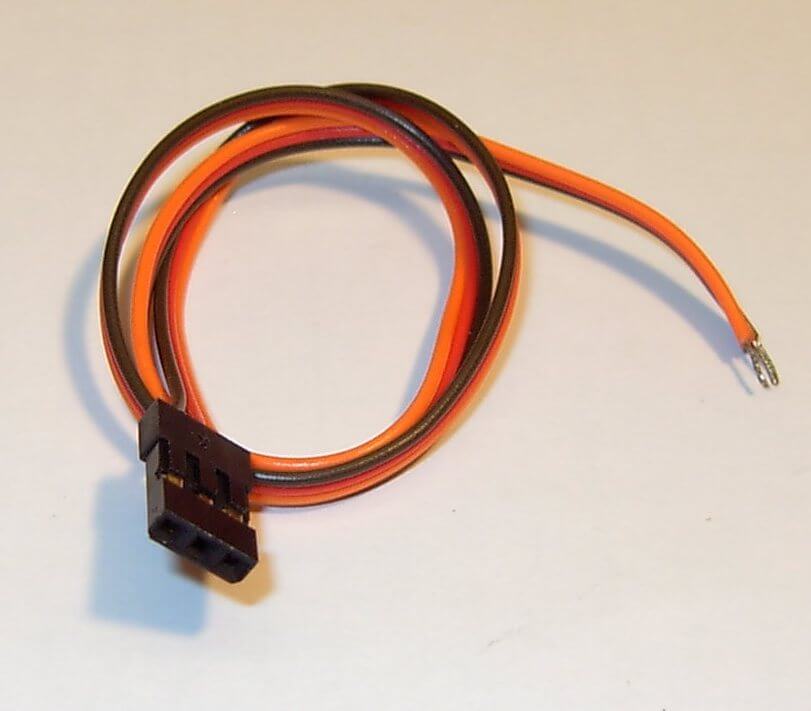 Servoanschlusskabel,PVC,3x 0,25qmm, 30cm Graupner, flach,   