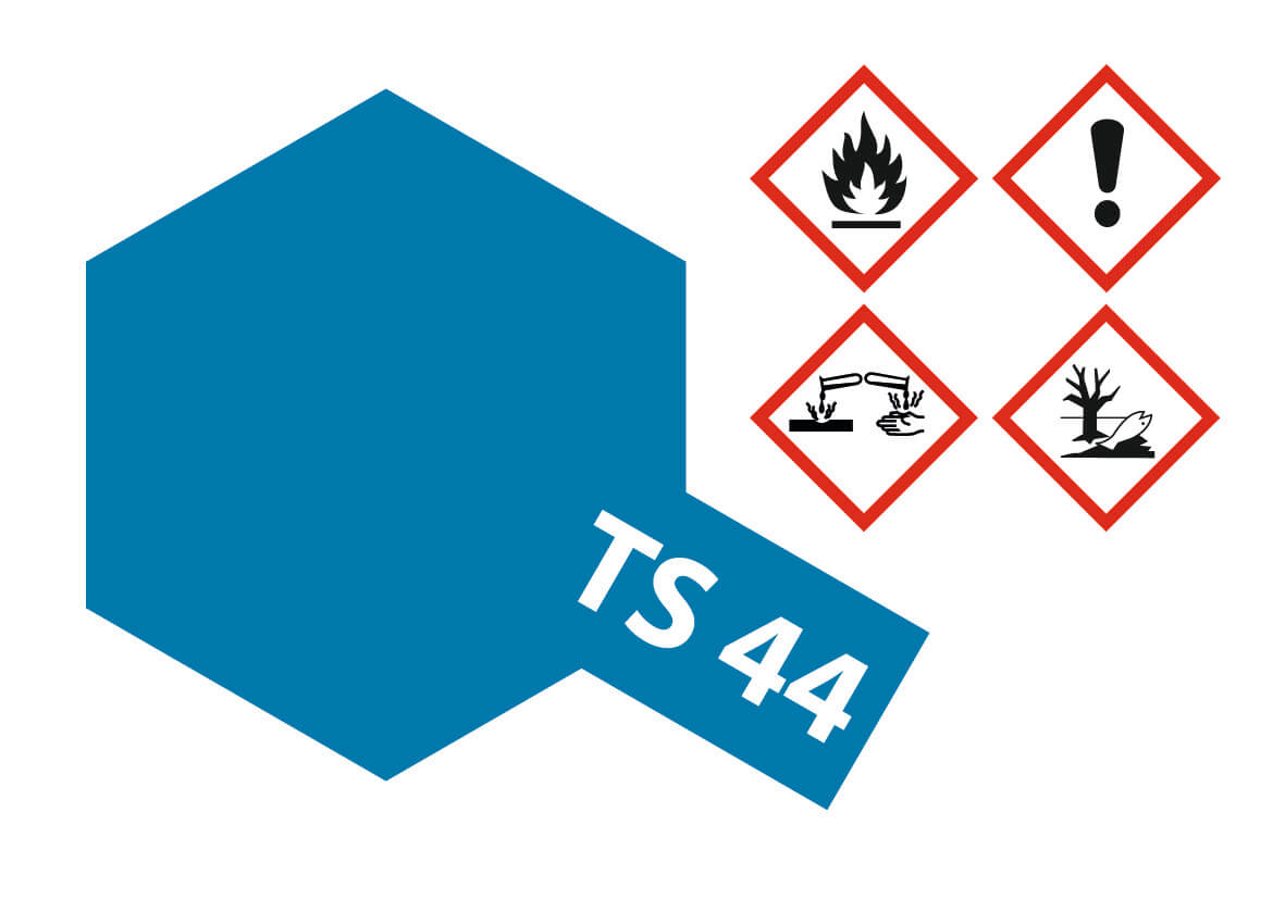 1x Sprühlack-Dose 100ml, Brillantblau,  glänzend, TS-44     