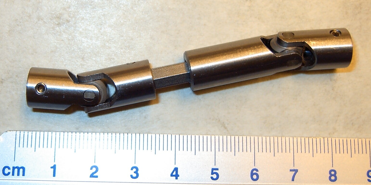 Doppel-Kardangelenk 10mm Durchmesser, Gesamtlänge           