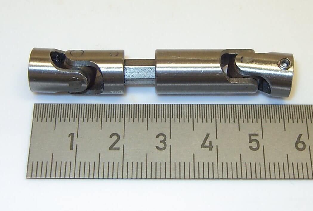 Doppel-Kardangelenk 10mm Durchmesser, Gesamtlänge