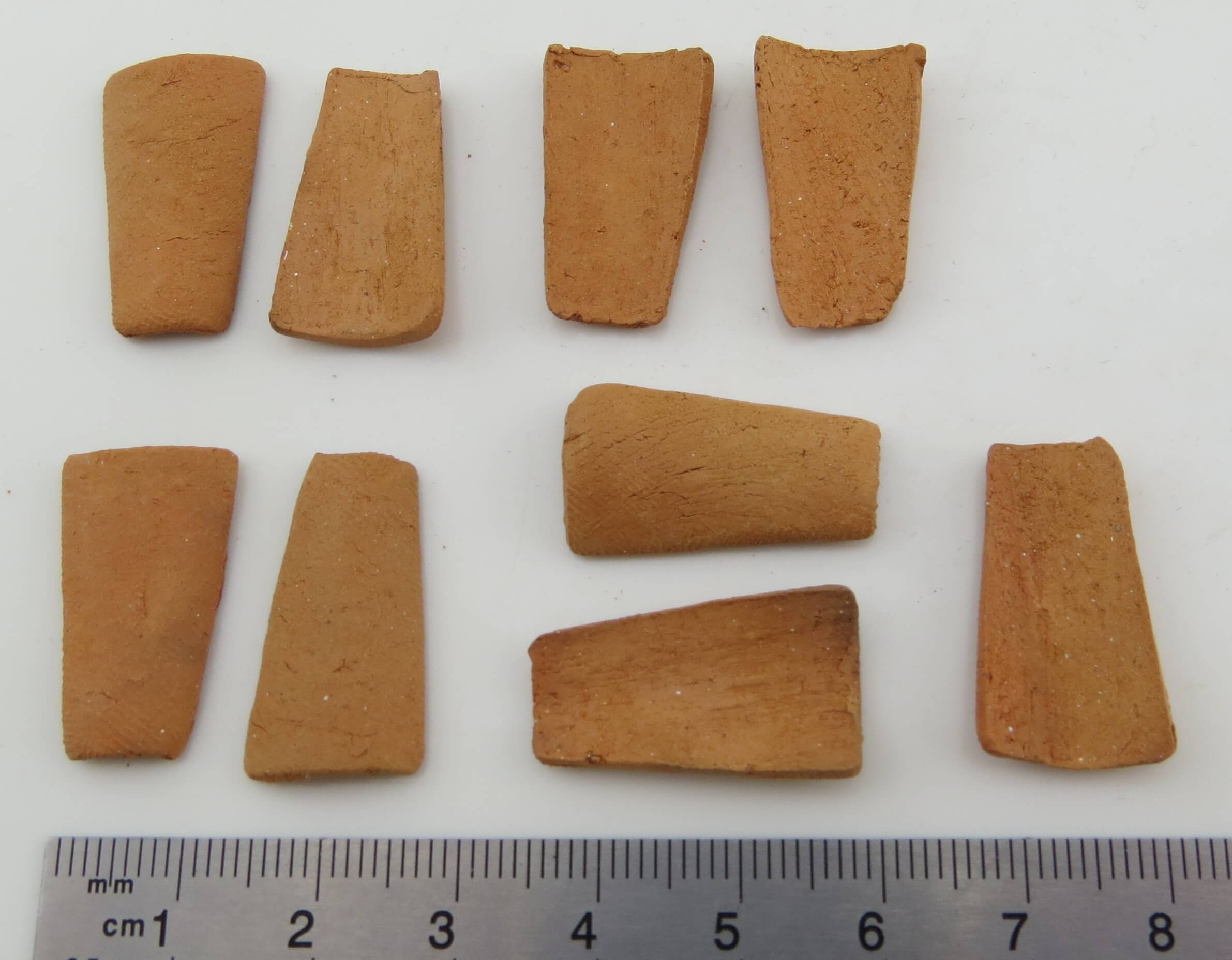 Firstziegel 24x12mm, rotbraun Box mit    100 Stück. Andalusi