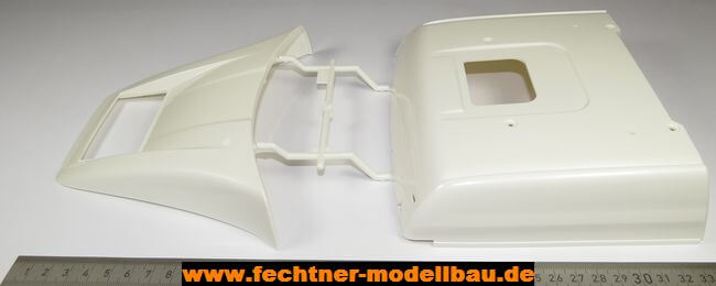 1 Spritzguss-Teilesatz F-Teile, weiss.   Für MAN von Tamiya 