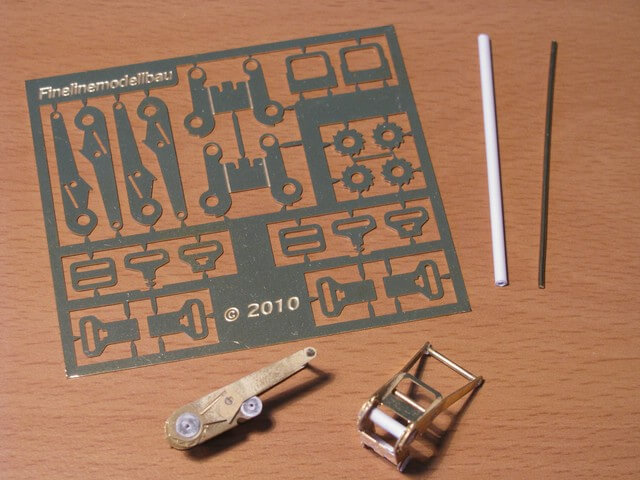 Gurtspannschloss aus Metall, geätzt ca. 35x11x6mm für