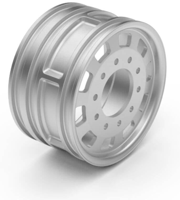 Felge breit silber für Tamiya -ScaleDRIVE-                  