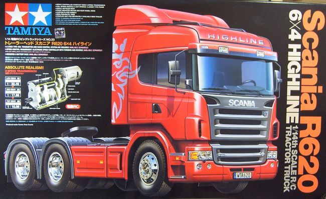 Tamiya Scania R620 6x4 Highline, 3-achsig. Bausatz          
