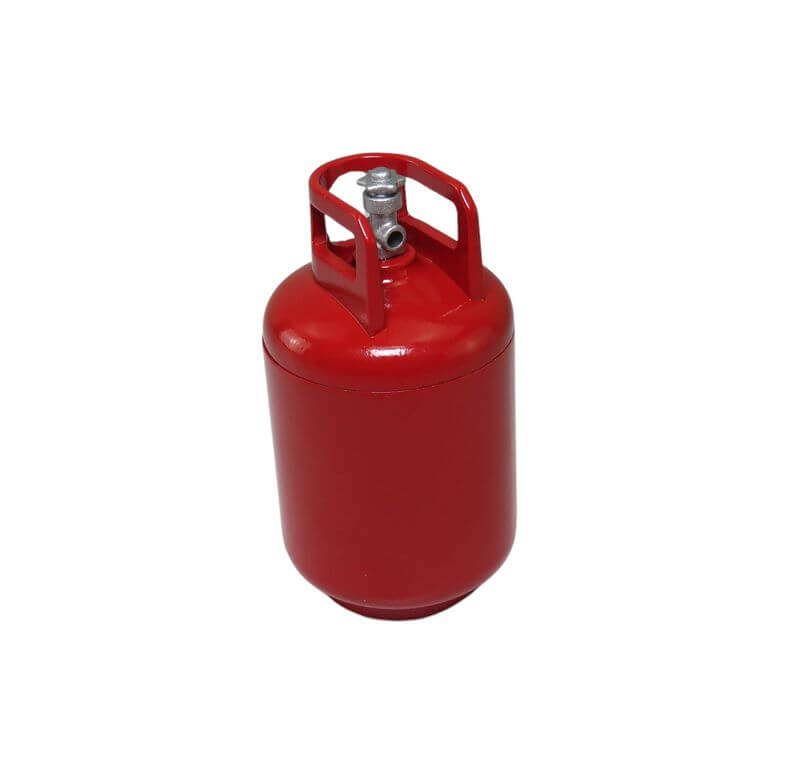 1:10 Propangasflasche rot aus Metall                        
