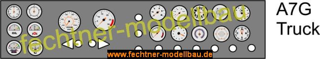 Decal/Aufkleber "Armaturenbrett" A7G für Truck allgemein,   