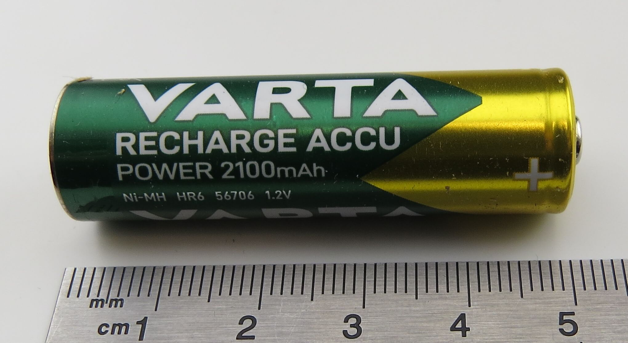 Akku-Einzelzelle Mignon Varta 2100mAh    ohne Lötfahne, NiMH