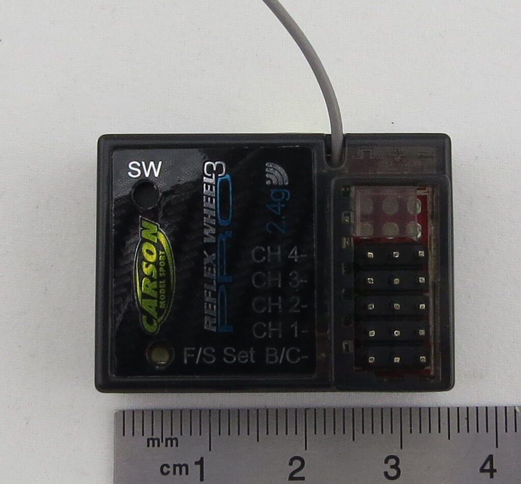 2,4GHz-Empfänger mit 4 Kanälen. Für CARSON Reflex 14 Pro    