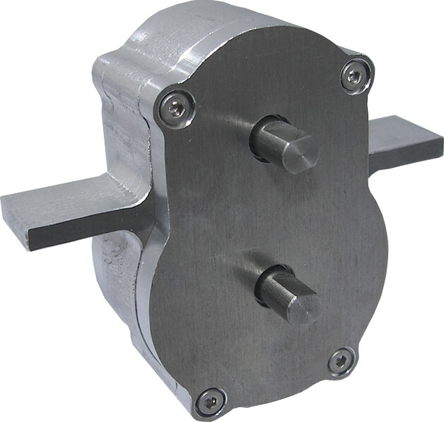 Verteiler-Getriebe (2,5:1) Alugehäuse komplett              