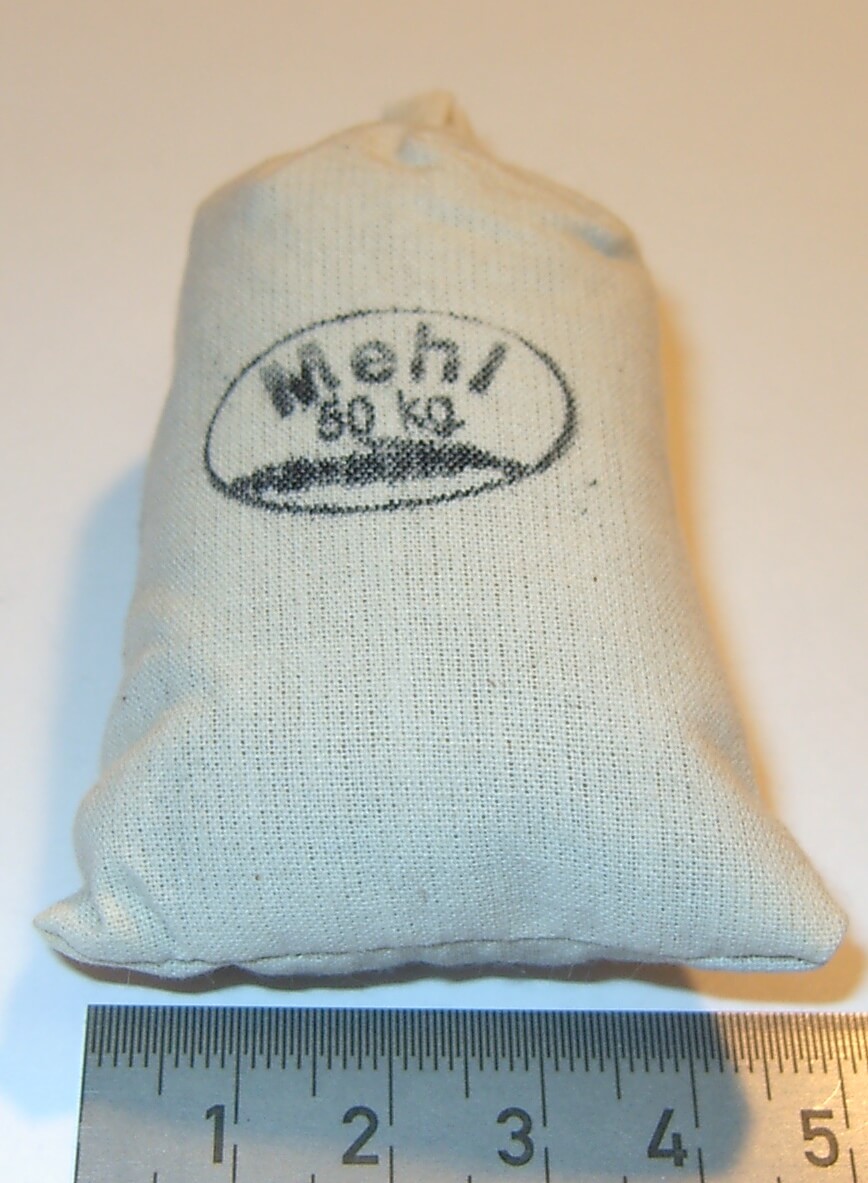 Mehlsack 5x8cm, natur, ca. 7gr. Füllung besteht aus