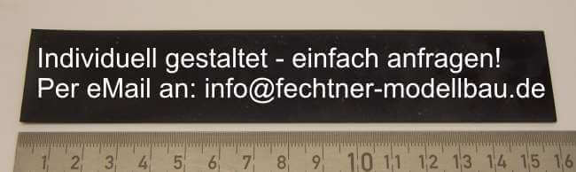 1 Schmutzfänger ca. 160x30x1mm mit individuellem Text/Logo  