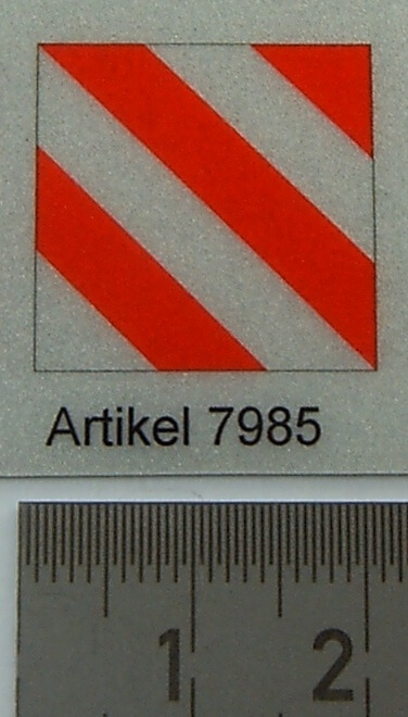 1 Stück Warntafel ÜBERBREITE, reflex. Spitze Ecken, ca      