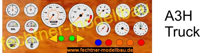Decal/Aufkleber "Armaturenbrett" A3H für Trucks (allgemein) 