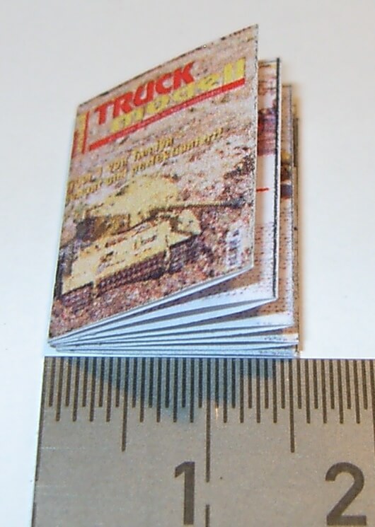 Miniatur-Zeitschrift Truck Modell z.B. zur Ausgestaltung